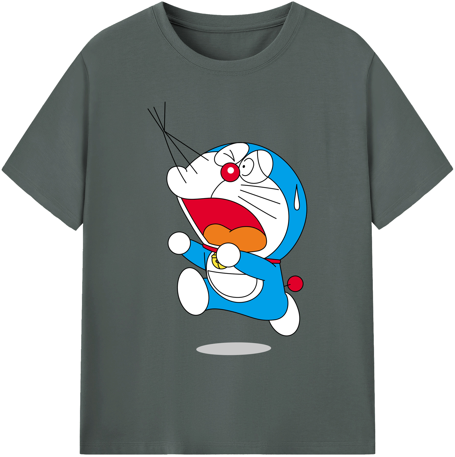 （画像用） ドラえもん Doraemon 綿100％ メンズ半袖Tシャツ｜肌触りやわらか＆通気性